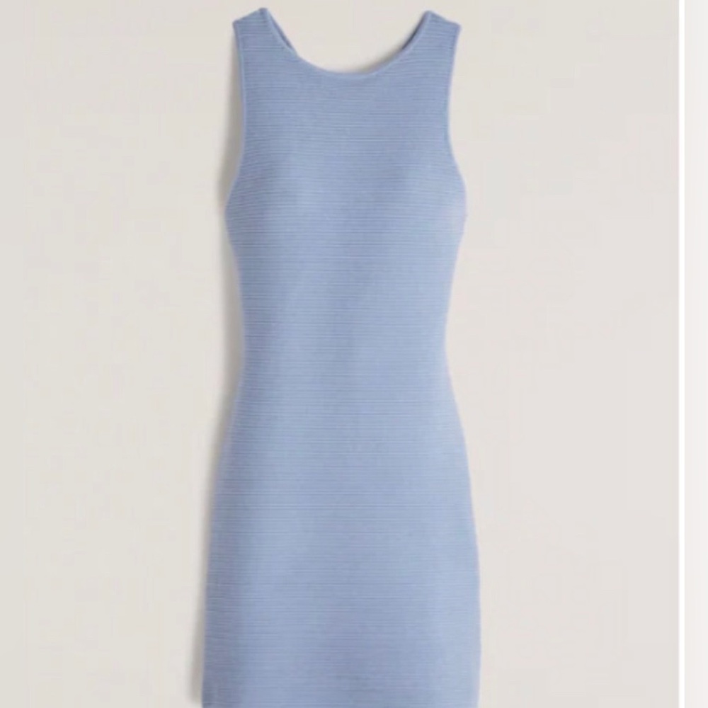 Abercrombie and Fitch Scuba Cross-Back Elevated Knit Mini Dress